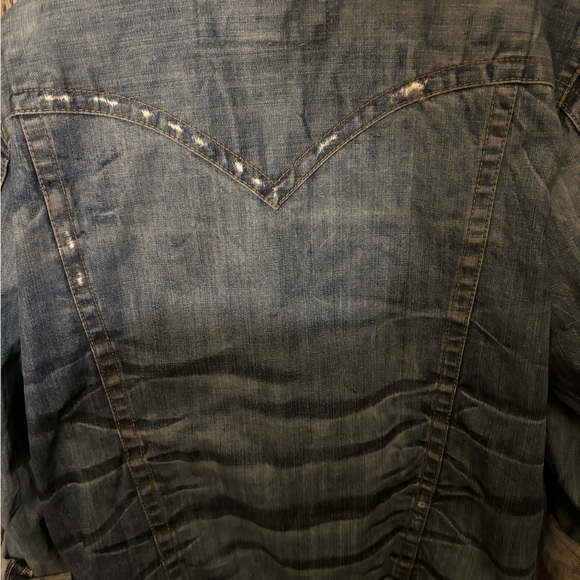 True Religion Blue Denim Jacket - Picture 4 of 5